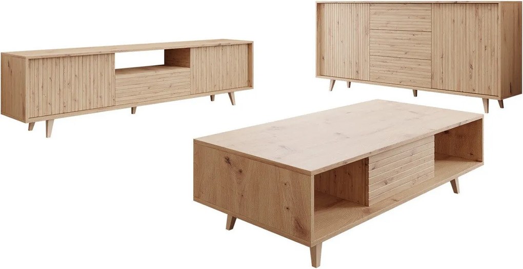 Conjunto para sala de estar Comfivo Romtori