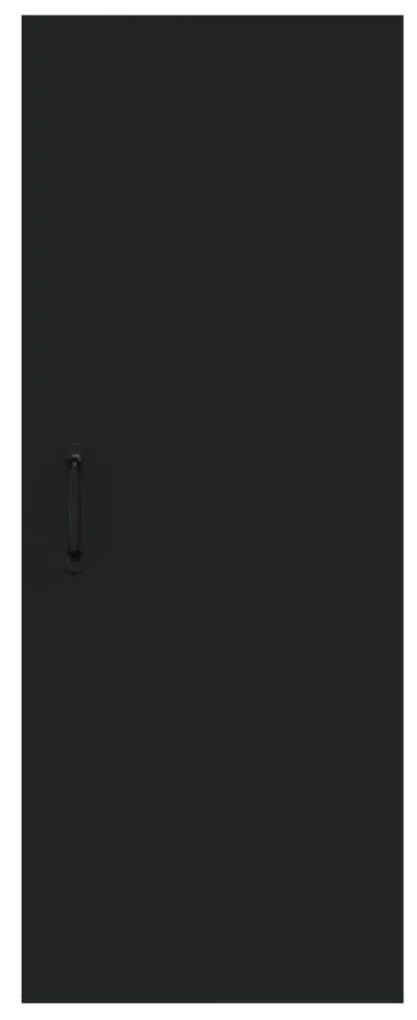 Armário parede suspenso 34,5x34x90cm derivados de madeira preto