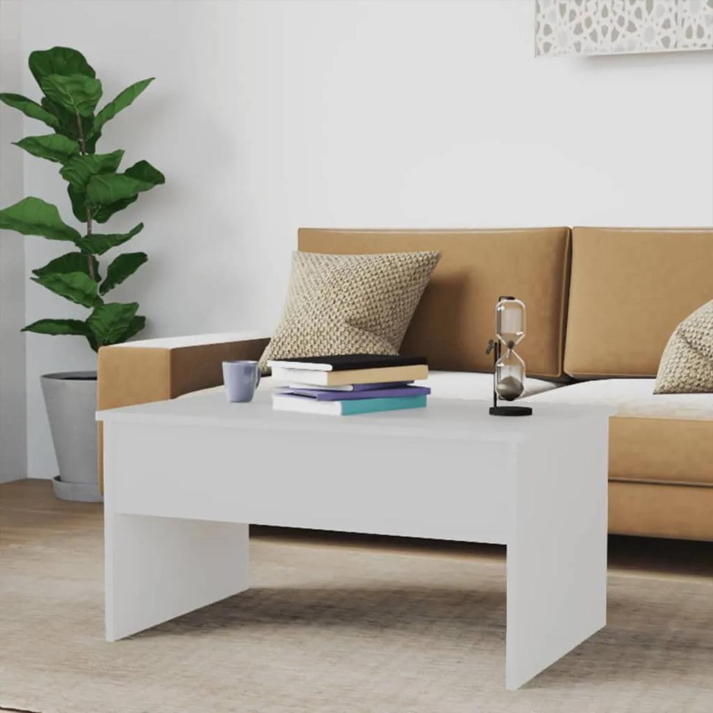 Mesa de centro 80x50,5x41,5 cm madeira processada branco