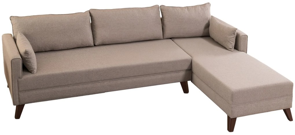Sofá de Canto Bella – Creme – 275 cm x 85 cm x 165 cm
