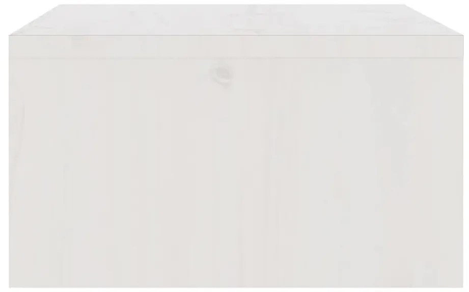Suporte para monitor 100x27x15 cm pinho maciço branco