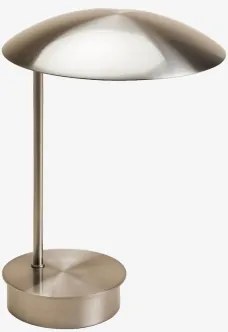 Lâmpada De Mesa Led Sem Fios Em Ferro Prismela Cinza Níquel Escovado - Sklum
