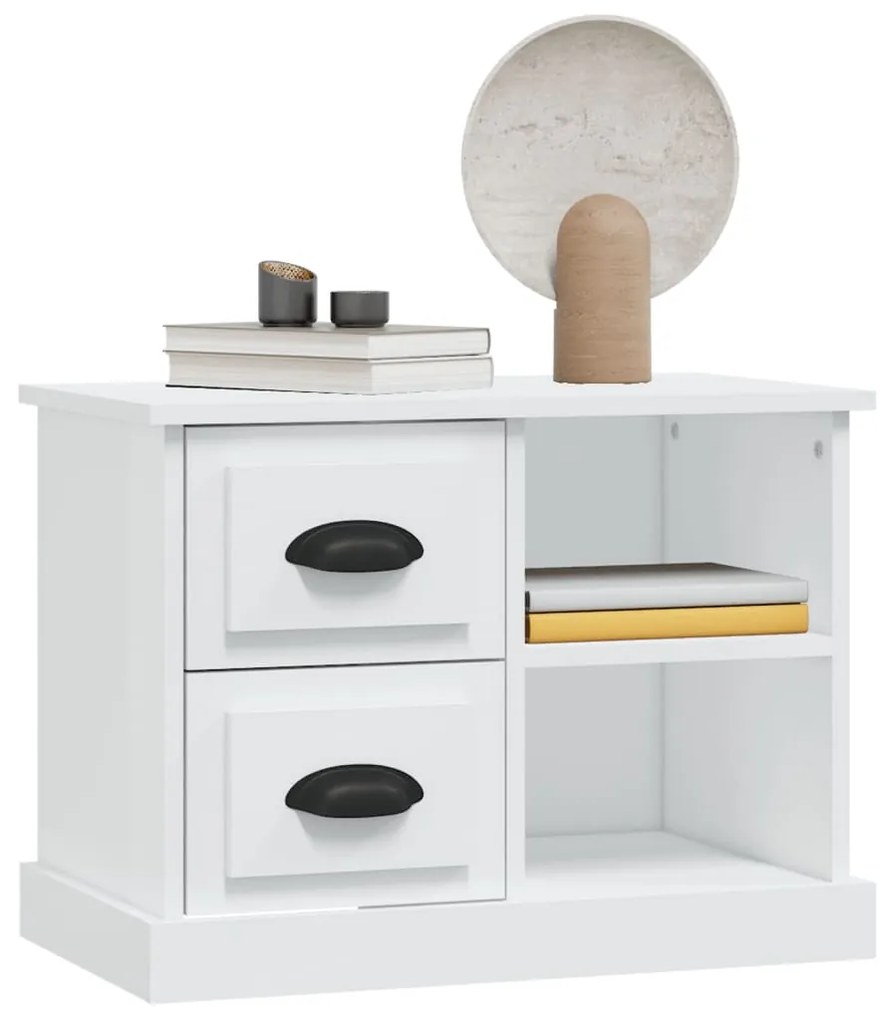 Mesa de cabeceira 60x35,5x45 cm branco