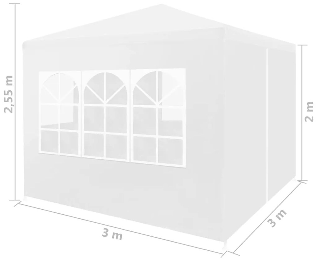 Tenda para festas 3x3 m branco