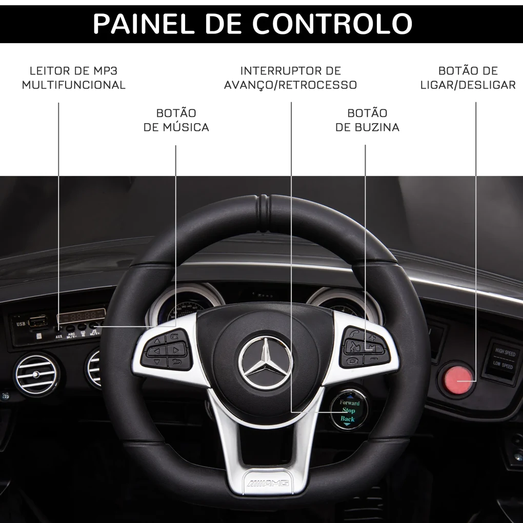 Mercedes Carro Infantil Elétrico Com Controle Remoto Gla Amg