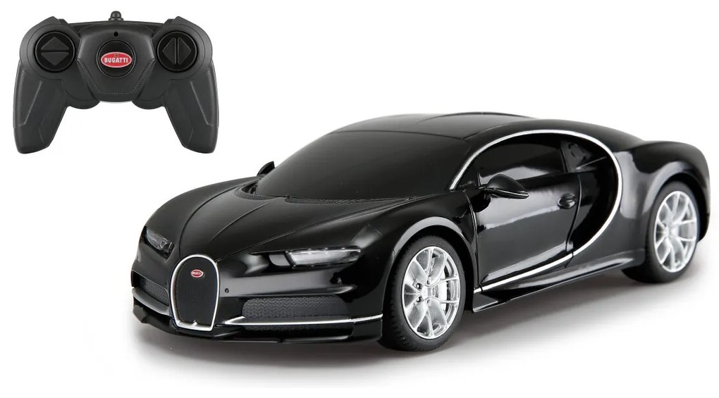 Carro Telecomandado Bugatti Chiron 1:24 2,4GHz Preto