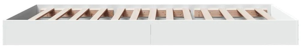 Estrutura de cama 90x190 cm derivados de madeira branco