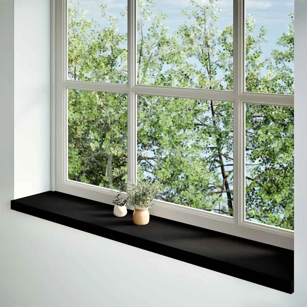 Soleiras da janela 2 pcs 140x25x2 cm carvalho castanho-escuro