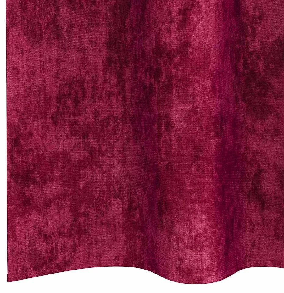Cortinas de Veludo 2 pcs com Ilhós Vermelho Vinho 140x140 cm