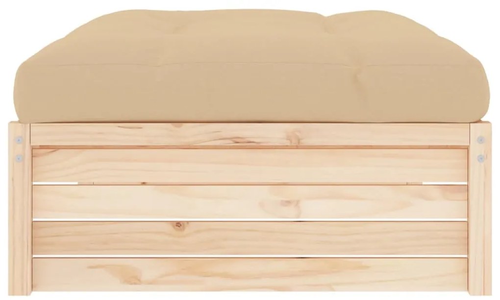 Apoio de pés para jardim 120x80 cm pinho maciço