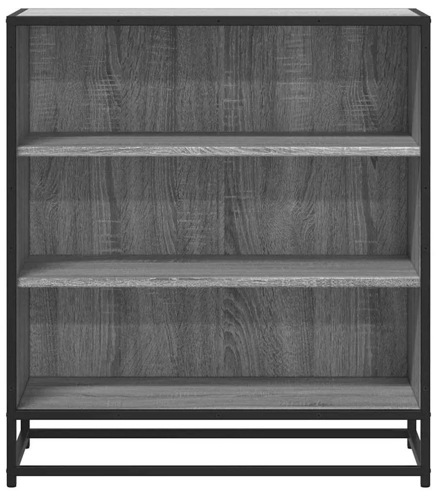 Aparador 68x35x76 cm deriv. de madeira/metal cinzento sonoma
