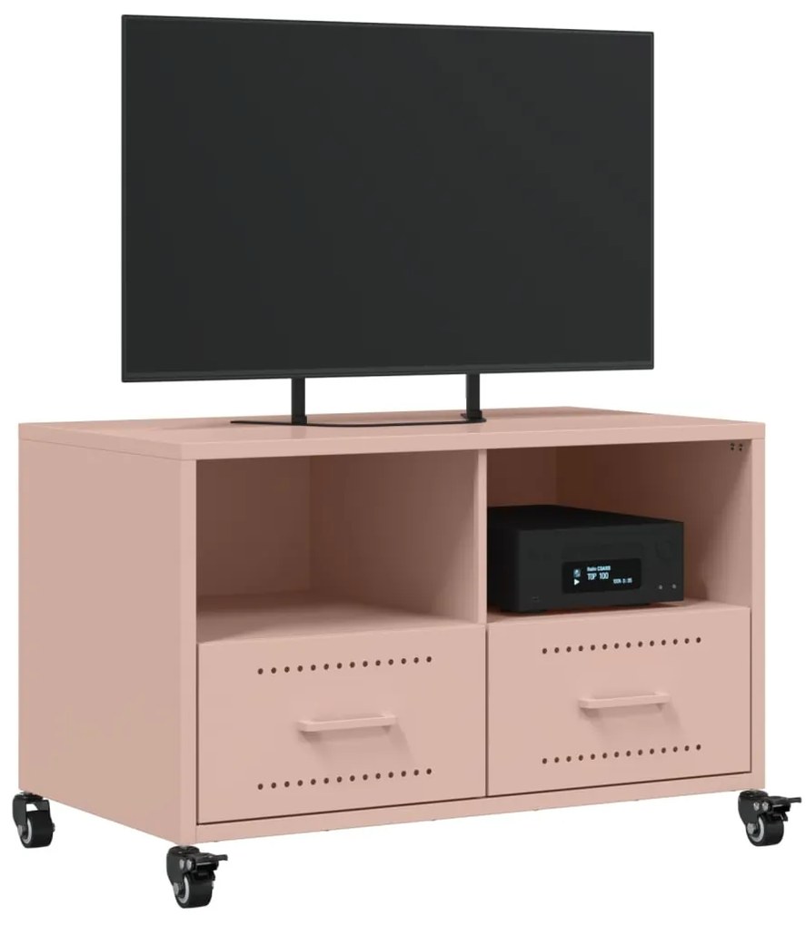 Móvel de TV 68x39x43,5 cm aço rosa