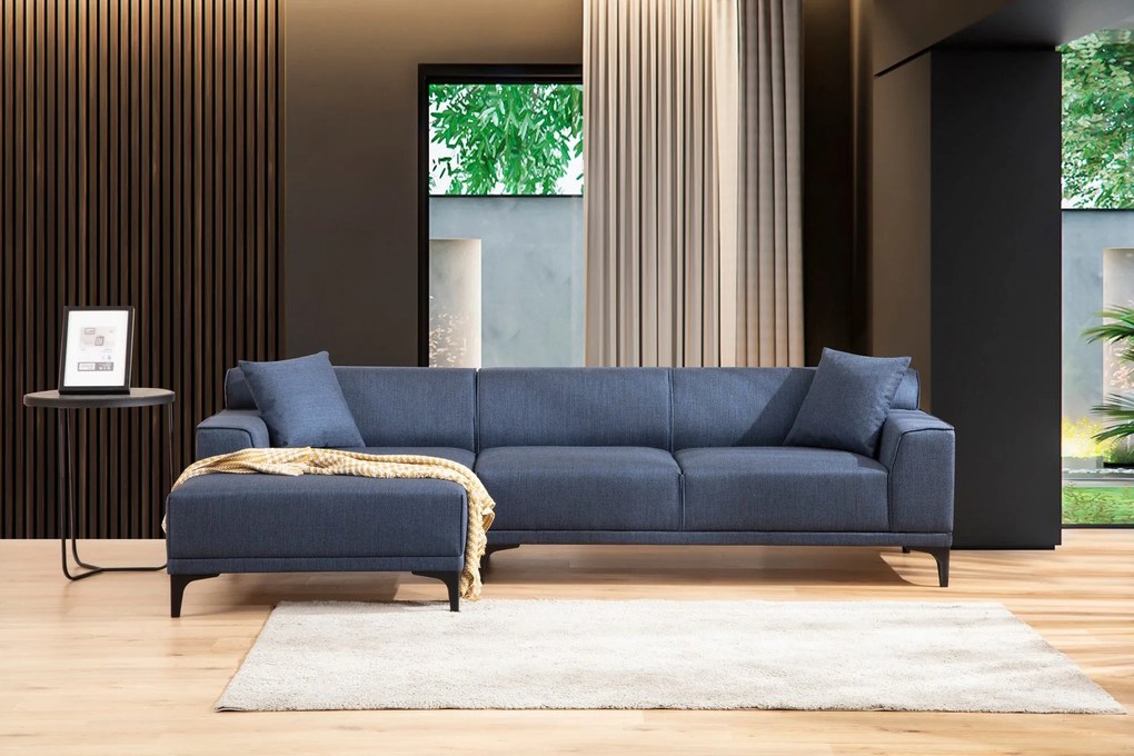 Sofá de Canto Petra – Azul – 145 x 250 cm