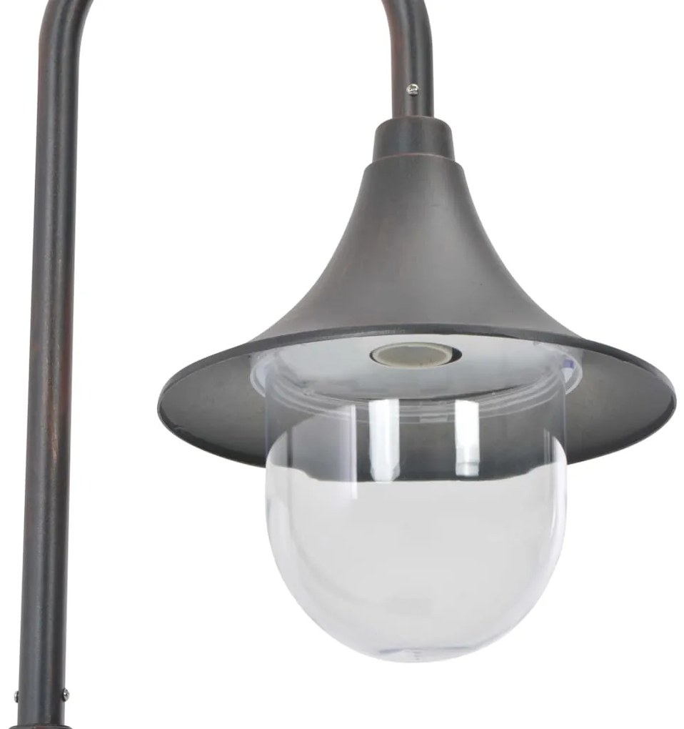 Candeeiro de pé para jardim E27 120 cm alumínio bronze