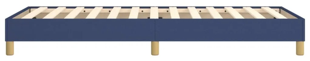 Estrutura de cama sem colchão 100x200 cm tecido azul