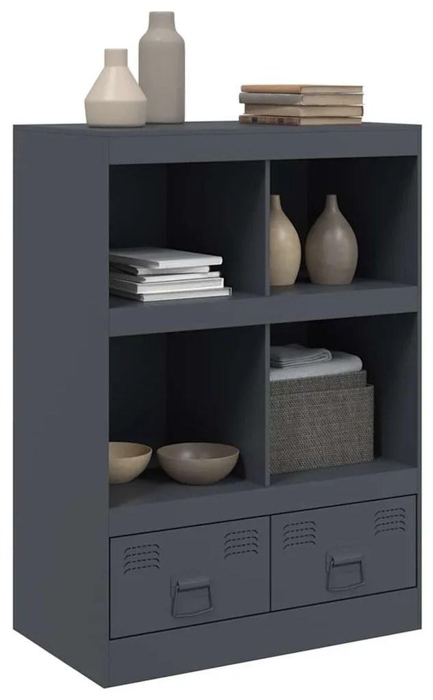 Aparador alto 67x39x95 cm aço antracite