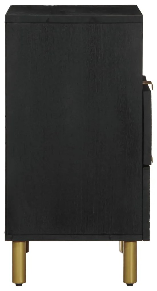 Mesa de cabeceira 50x33x62 cm derivados de madeira preto