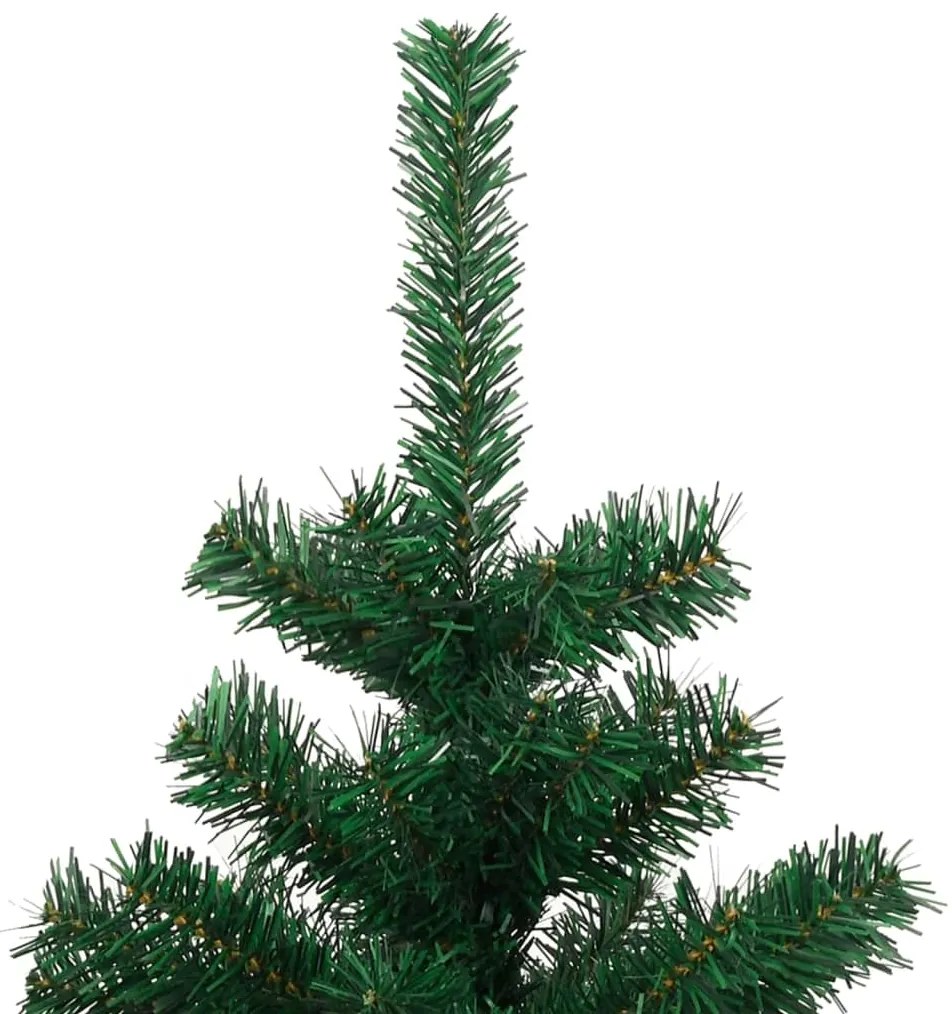 Árvore de Natal rotativa pré-iluminada + vaso PVC 120 cm verde