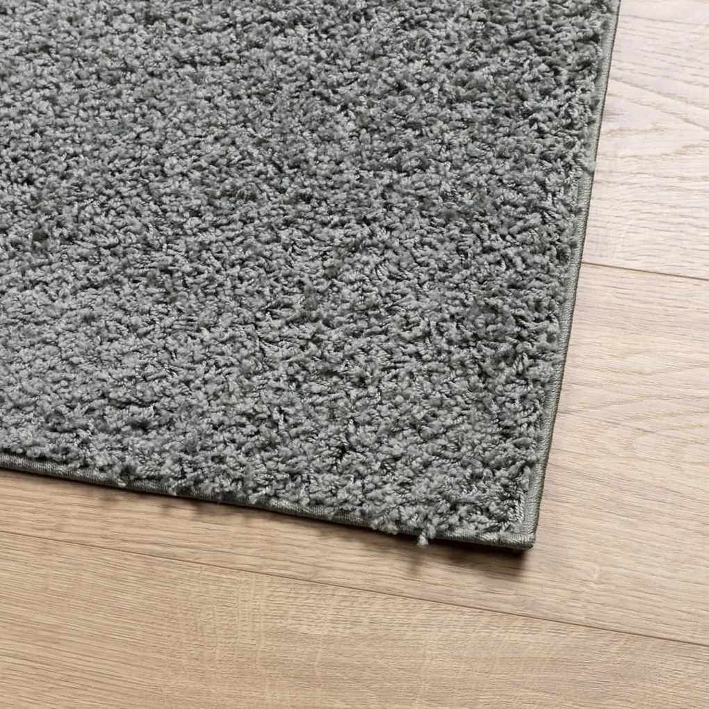 Tapete shaggy de pelo alto PAMPLONA 200x280 cm verde