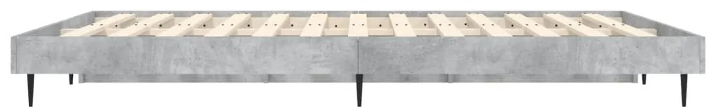 Estrutura de cama 120x190 cm derivados de madeira cinza cimento