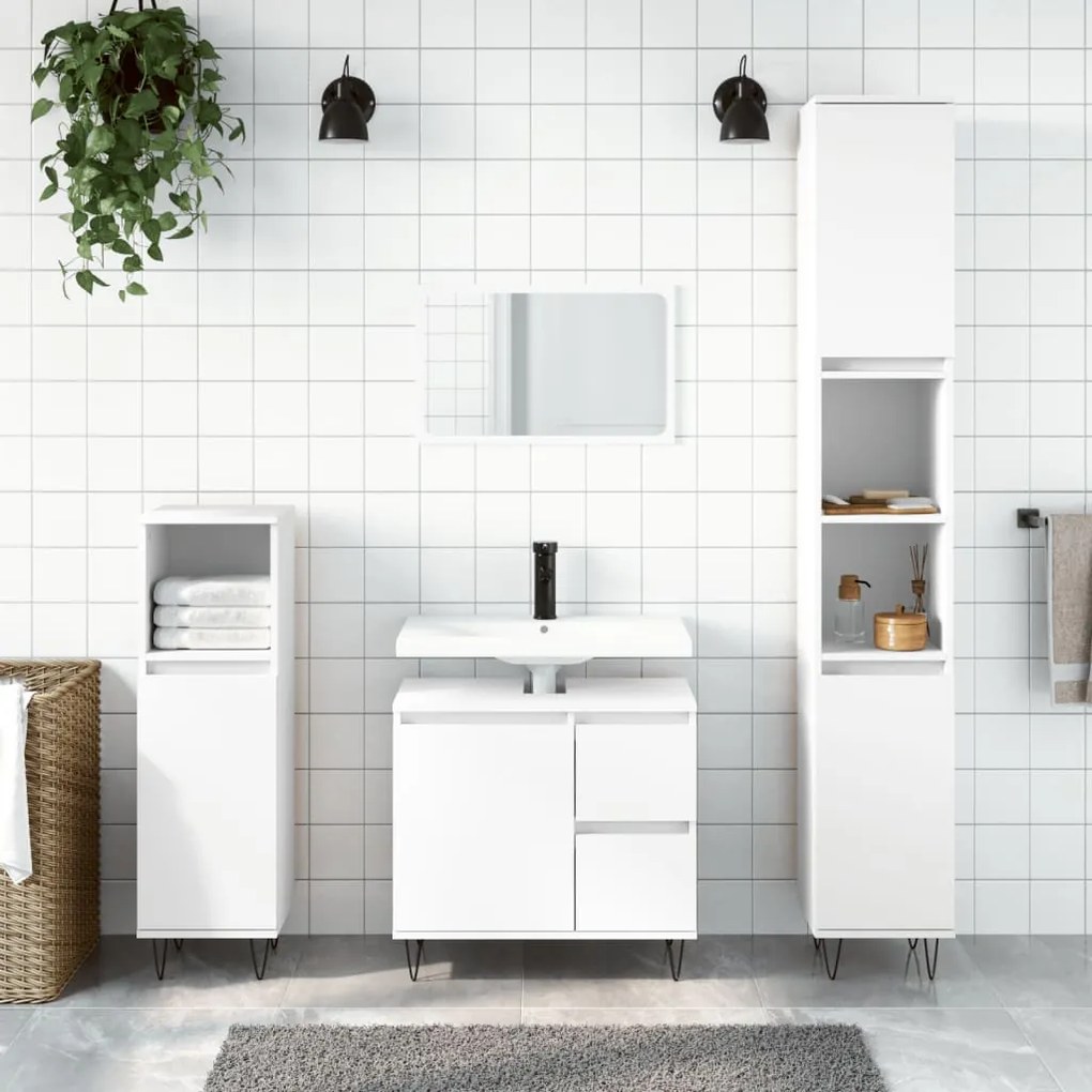 831604 vidaXL Armário de casa de banho 65x33x60cm derivados de madeira branco