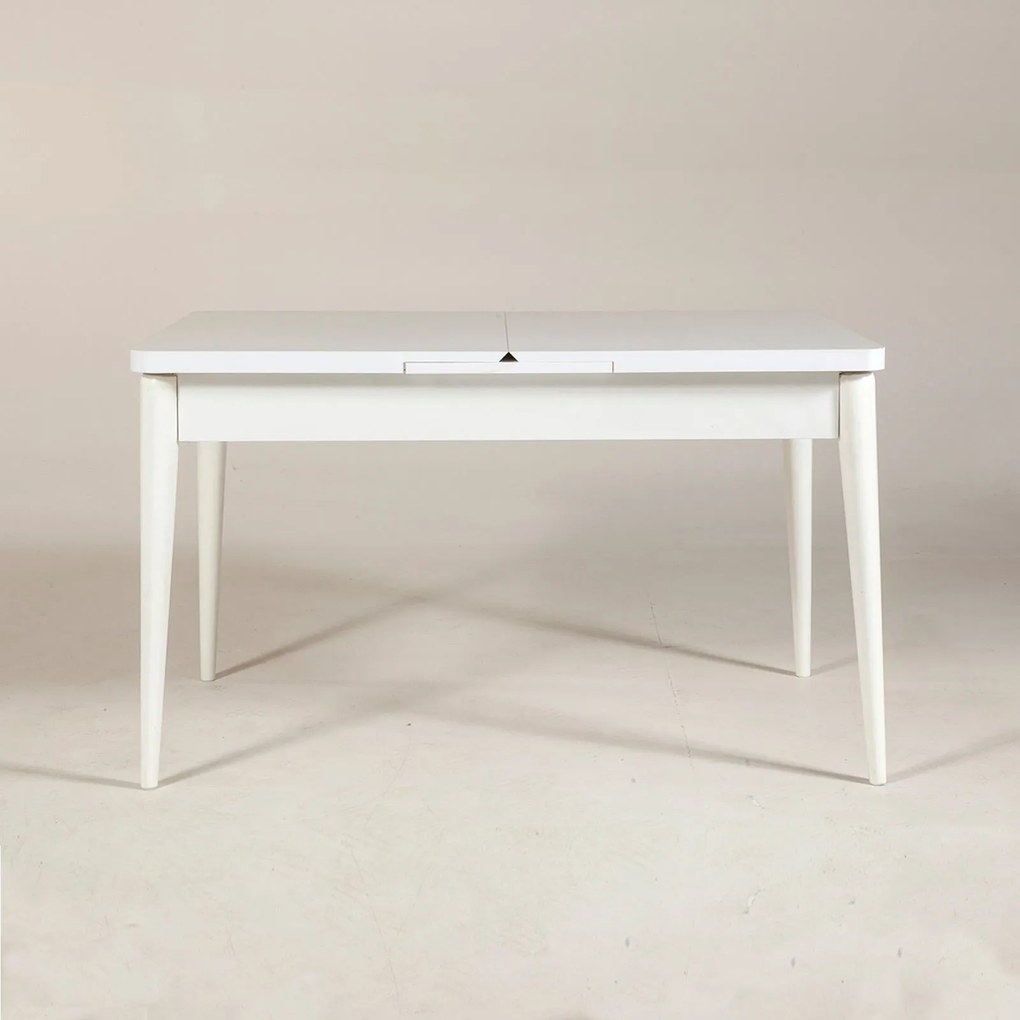 Mesa de Jantar Extensível Vina – Branco – 130x77x80 cm