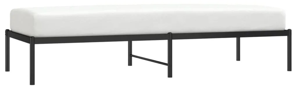 Estrutura de cama 75x190 cm metal preto