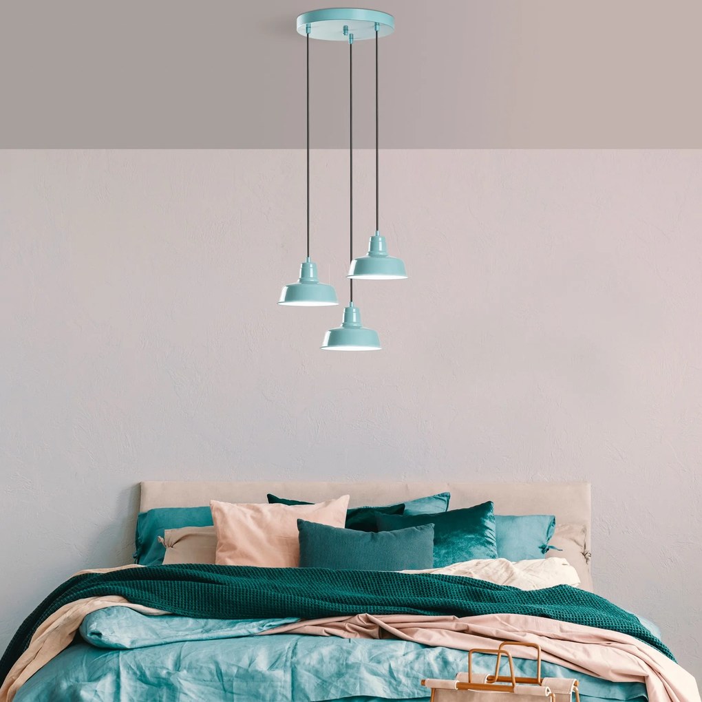 Candeeiro Chandelier Memati – Turquesa – Ø45 cm