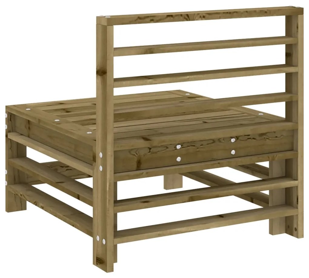 Sofás de centro para jardim 2 pcs madeira de pinho impregnada