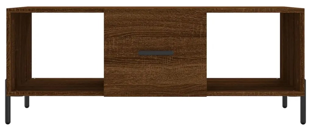 Mesa de centro 102x50x40 cm derivados madeira carvalho castanho