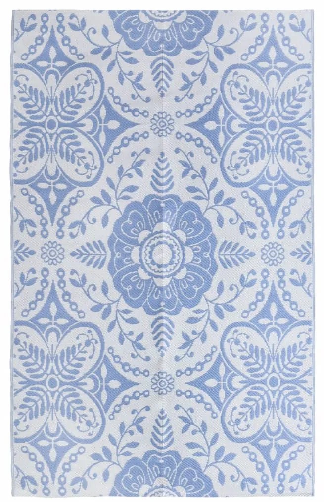 vidaXL Tapete de exterior 190x290 cm ARAKIL PP azul-bebé