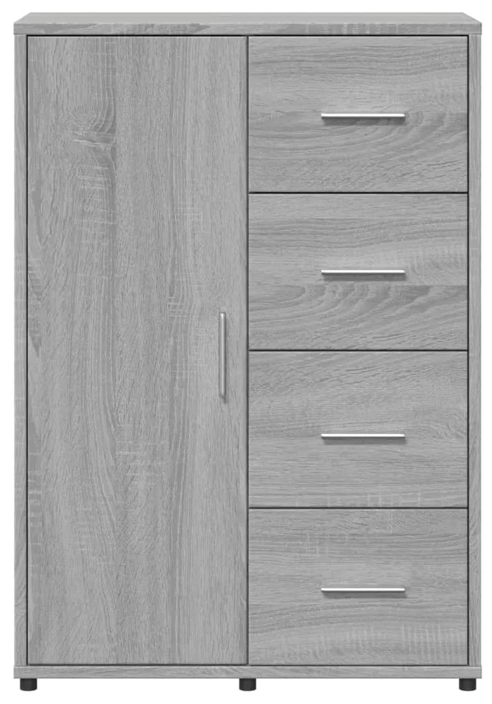 Aparadores 2 pcs 60x31x84 cm derivados madeira cinzento sonoma