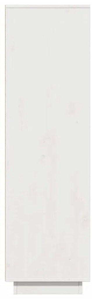 Aparador alto 89x34x116,5 cm madeira de pinho maciça branco