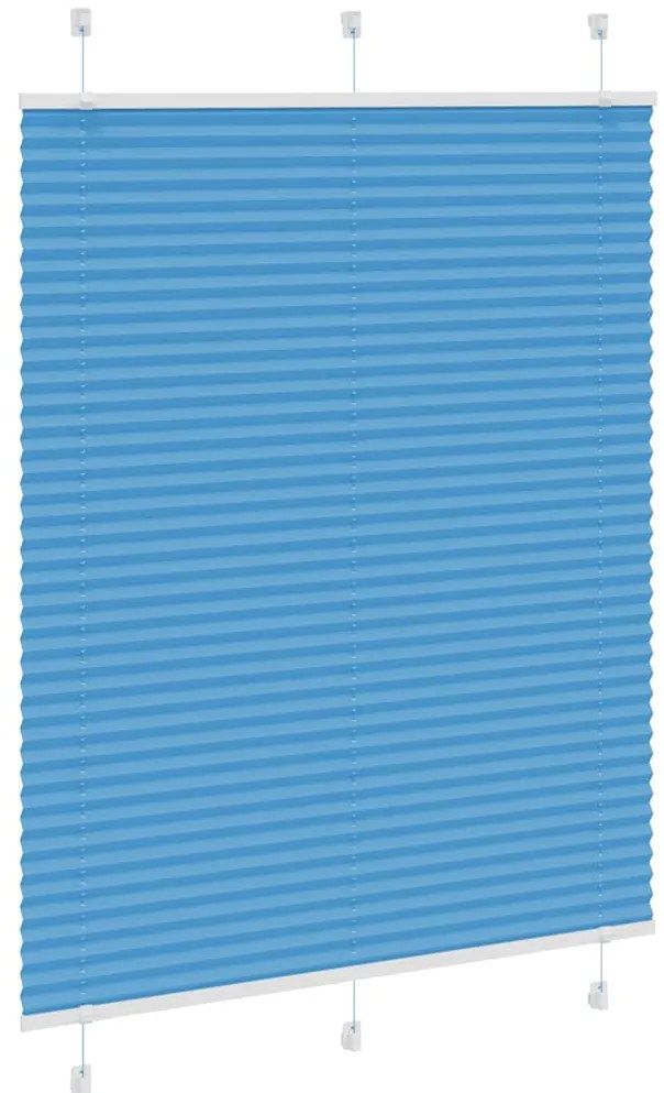 Azul Plissada Cega 110x150 cm Largura Tecido 109,4cm Poliéster