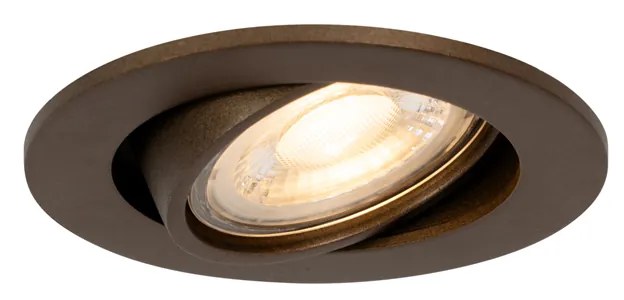 Foco embutido moderno bronze escuro inclinável - Cisco