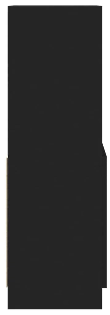 Armário alto 63x33x100 cm derivados de madeira preto