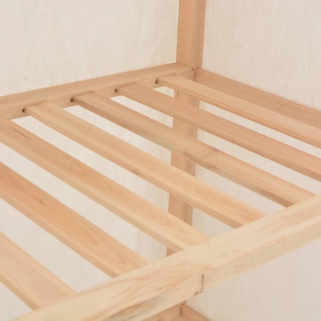 Roupeiro 79x40x170 cm tecido branco