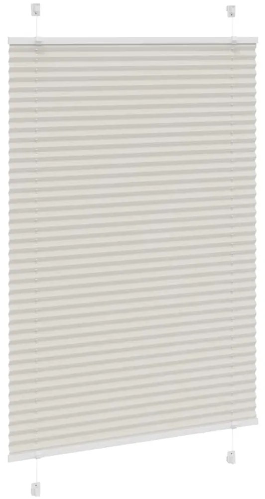 Cinzento Luz Plissada Cega 85x150 cm Largura Tecido 84,4 cm