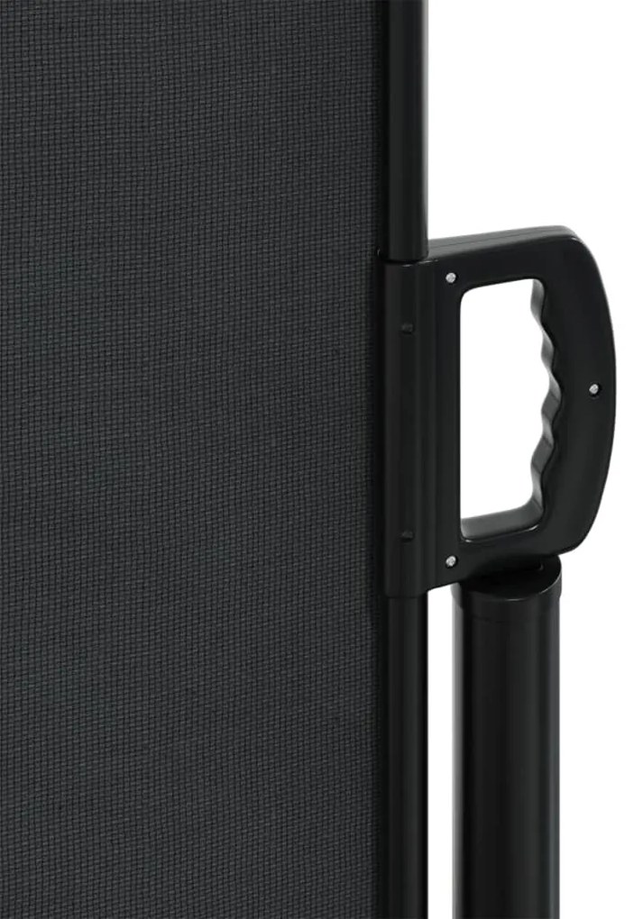 Toldo lateral retrátil 180x1200 cm preto