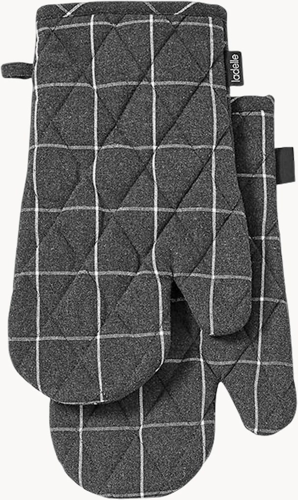 Luvas de forno Check, conjunto de 2