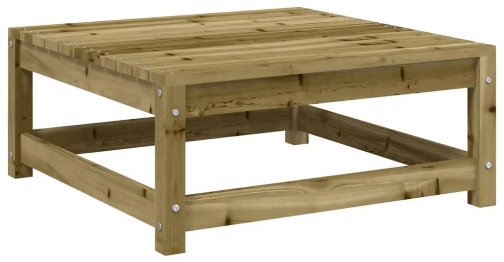 6 pcs conjunto sofás de jardim c/ almofadões pinho impregnado