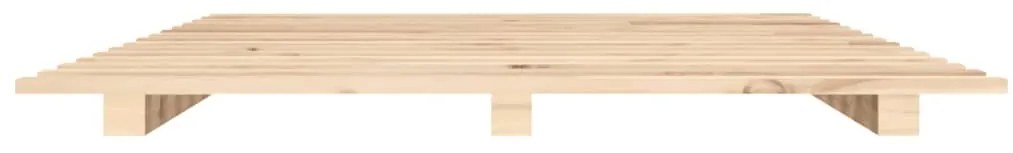 Estrutura de cama 90x190 cm madeira de pinho maciça