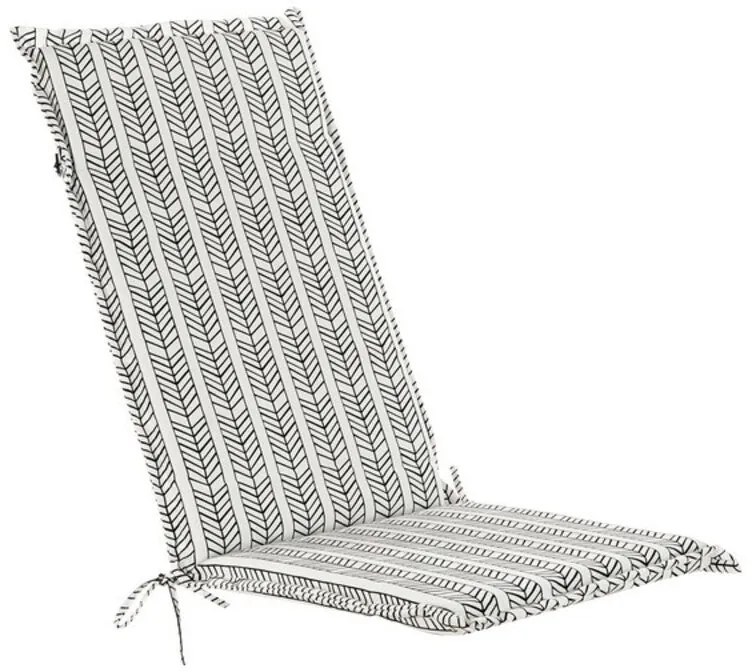 Almofada para cadeiras DKD Home Decor Branco Preto Multicolor 50 x 5 x 125 cm