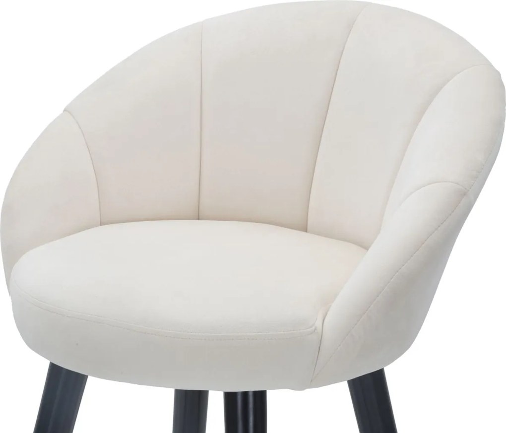 BANCO DE BAR PRAGUE 55X56X104 CM CREME, DOURADO E PRETO