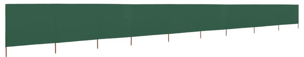 Para-vento com 9 painéis em tecido 1200x80 cm verde