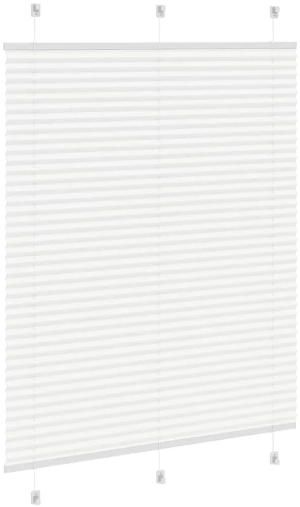 Branco Plissada Cega 105x100cm Largura Tecido 104,4cm Poliéster