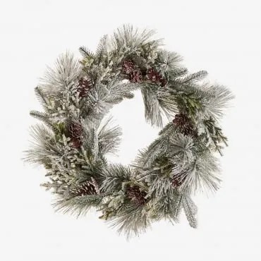 Coroa Decorativa De Natal Ø60 Cm Josie Verde Laurel - Sklum