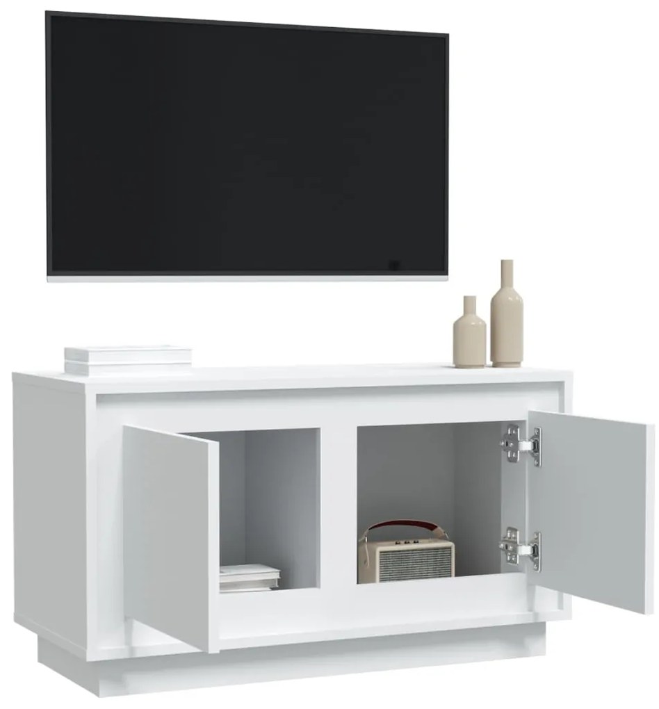 Móvel de TV 80x35x45 cm derivados de madeira branco