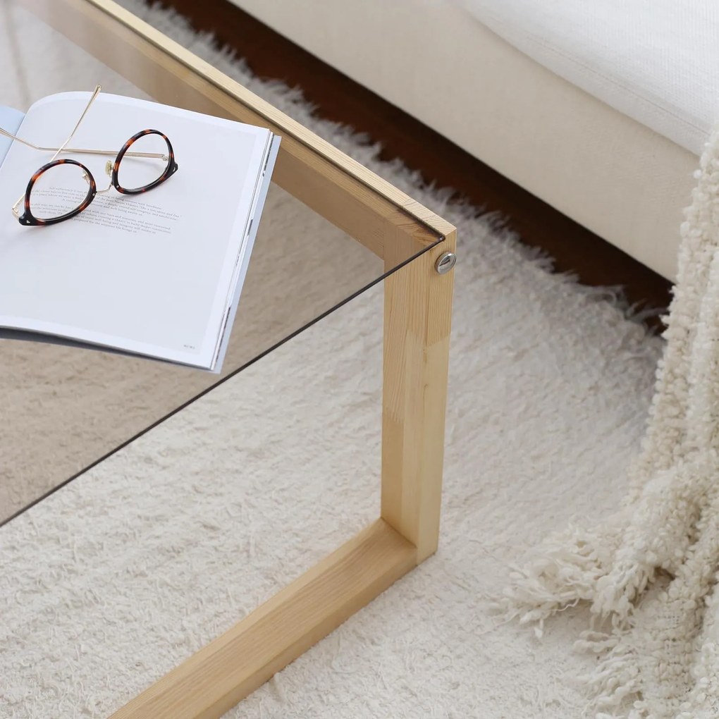 Mesa de Centro Via – Natural – 85x40x55 cm