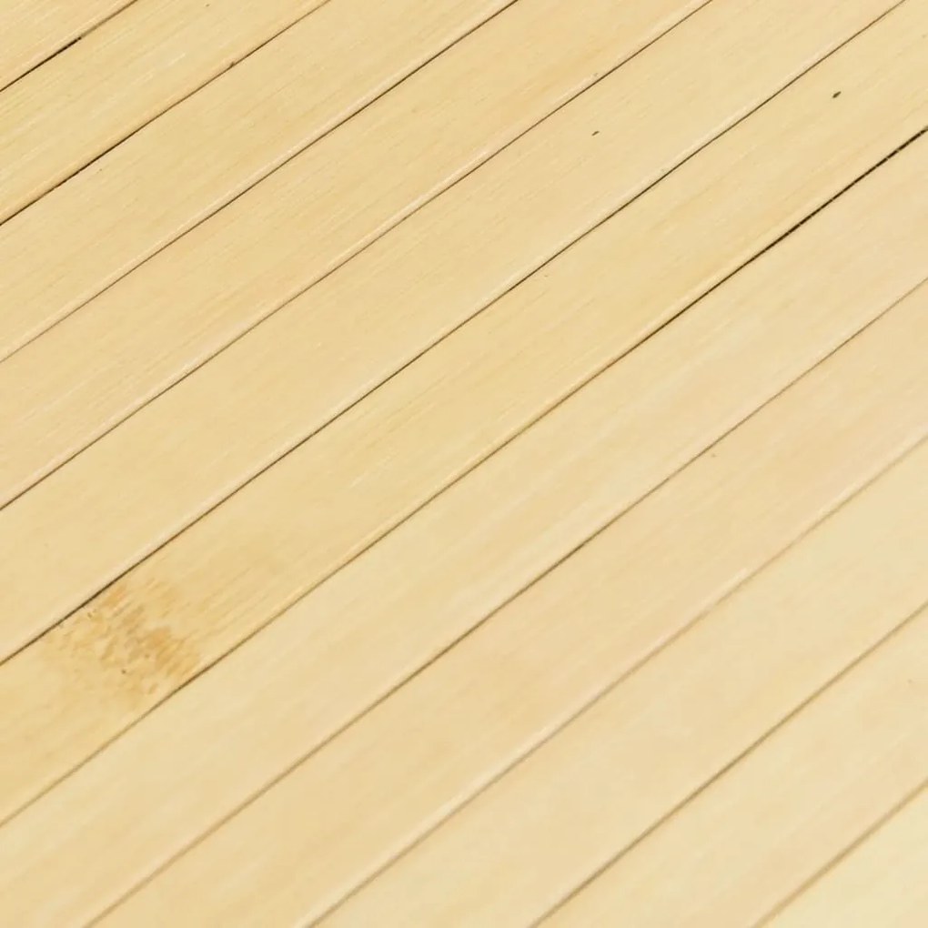 Tapete retangular 100x1000 cm bambu cor natural clara